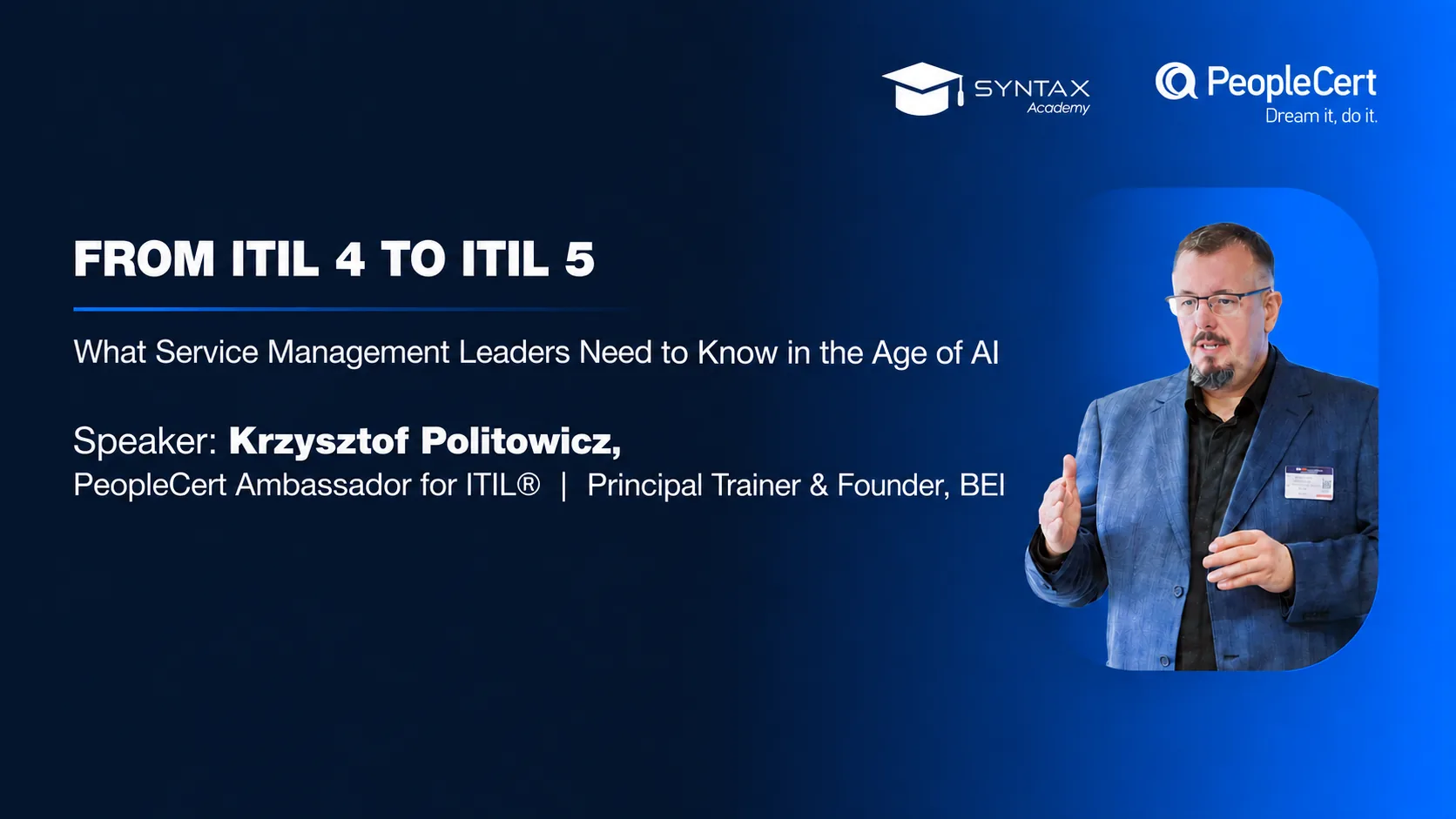 From ITIL 4 to ITIL 5 What Service Management Leaders Need to Know in the Age of AI